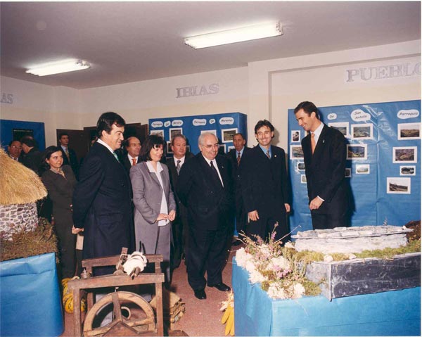 Su Alteza Real, D. Felipe de Borbón, Príncipe de Asturias, en su visita a Ibias